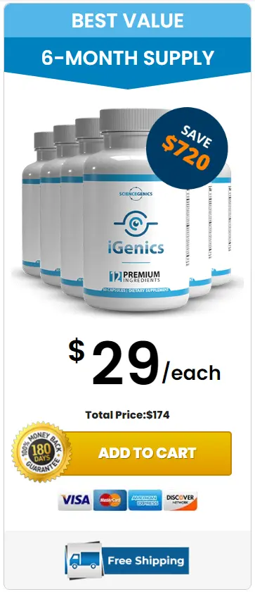 igenics six bottles pack